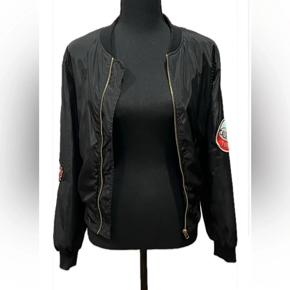 Black bomber jacket